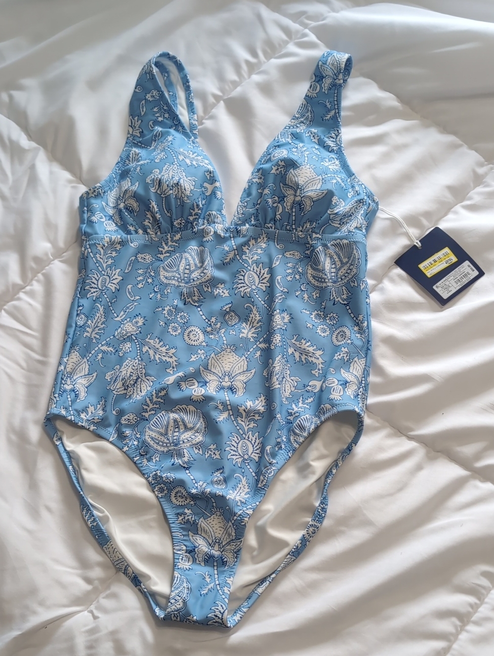 Roller Rabbit Blue Floral One-Piece Swimsuit